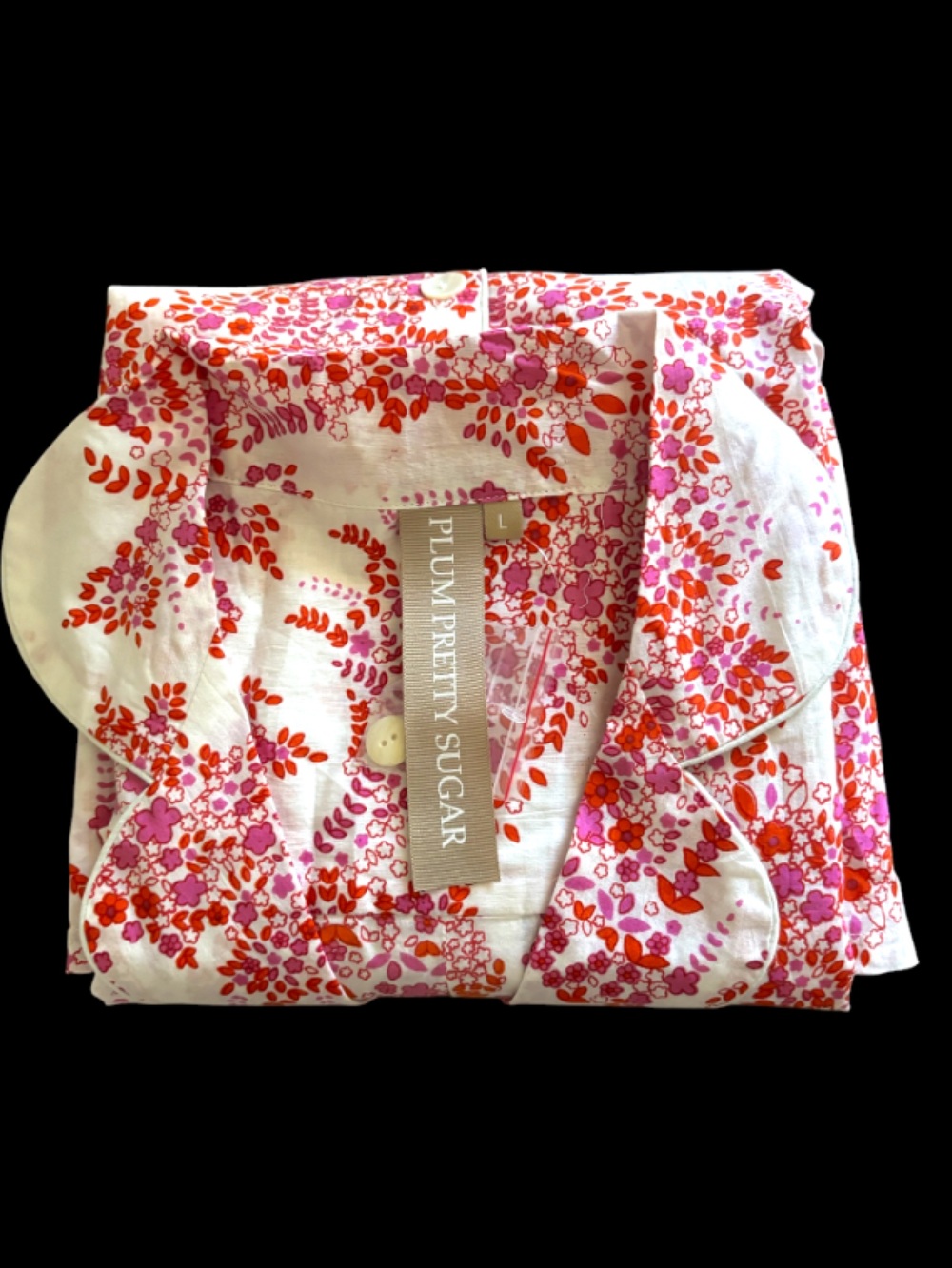 Plum Pretty Sugar Floral Cotton Pajama Set NWOT
